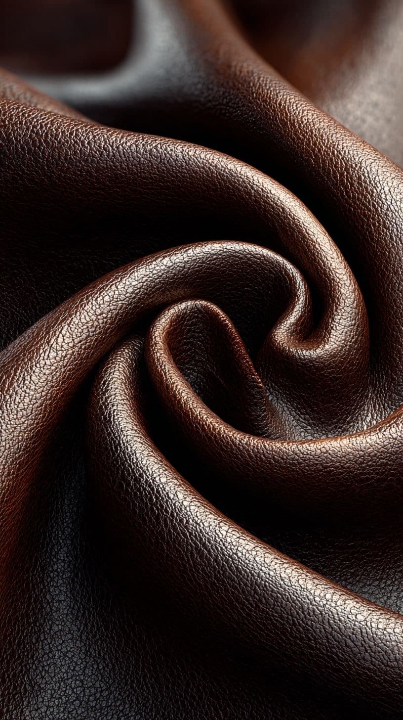 Tannery floor with leather hides stacked in production.